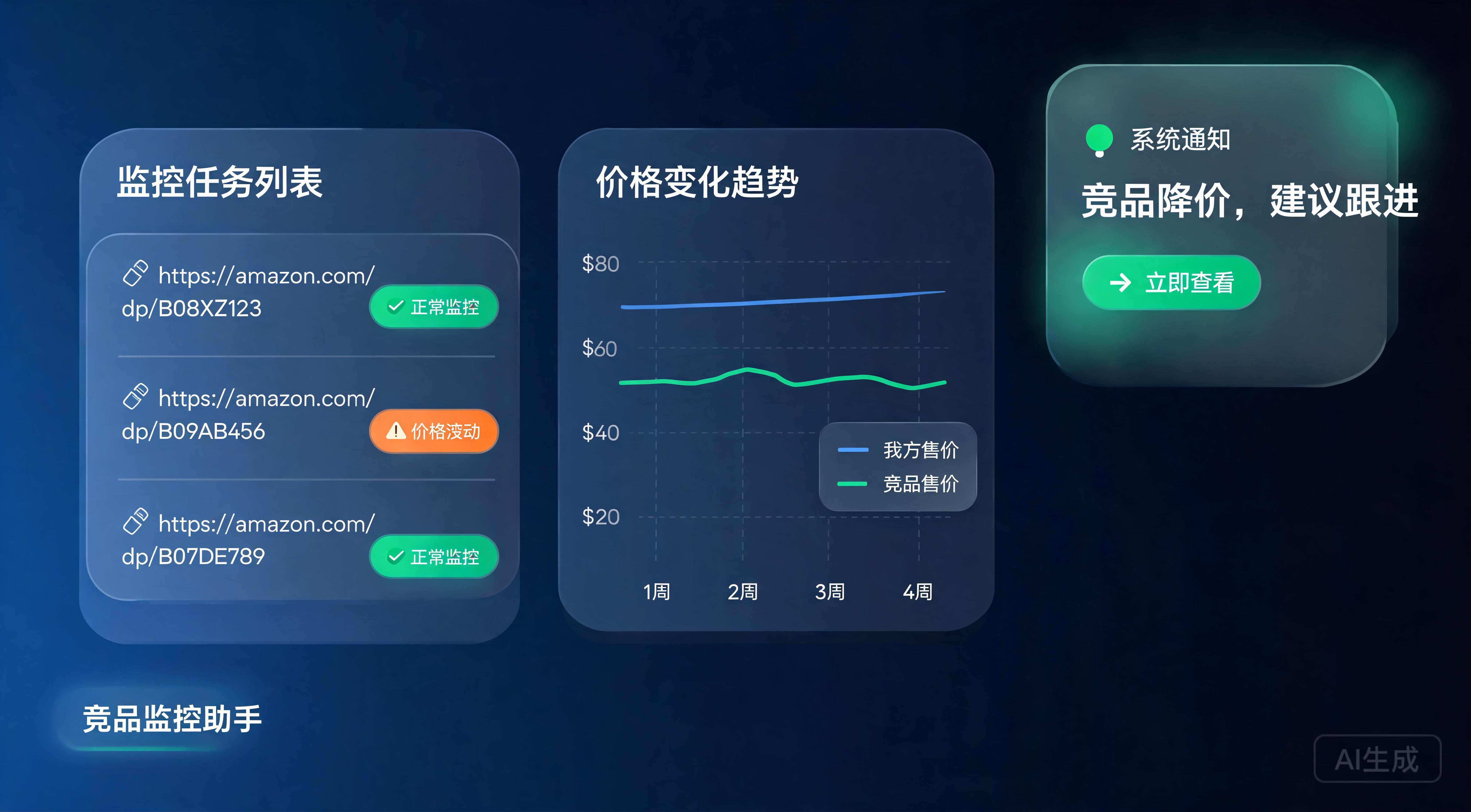 竞品监控助手产品截图